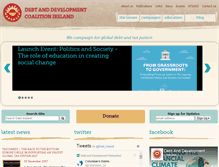 Tablet Screenshot of debtireland.org